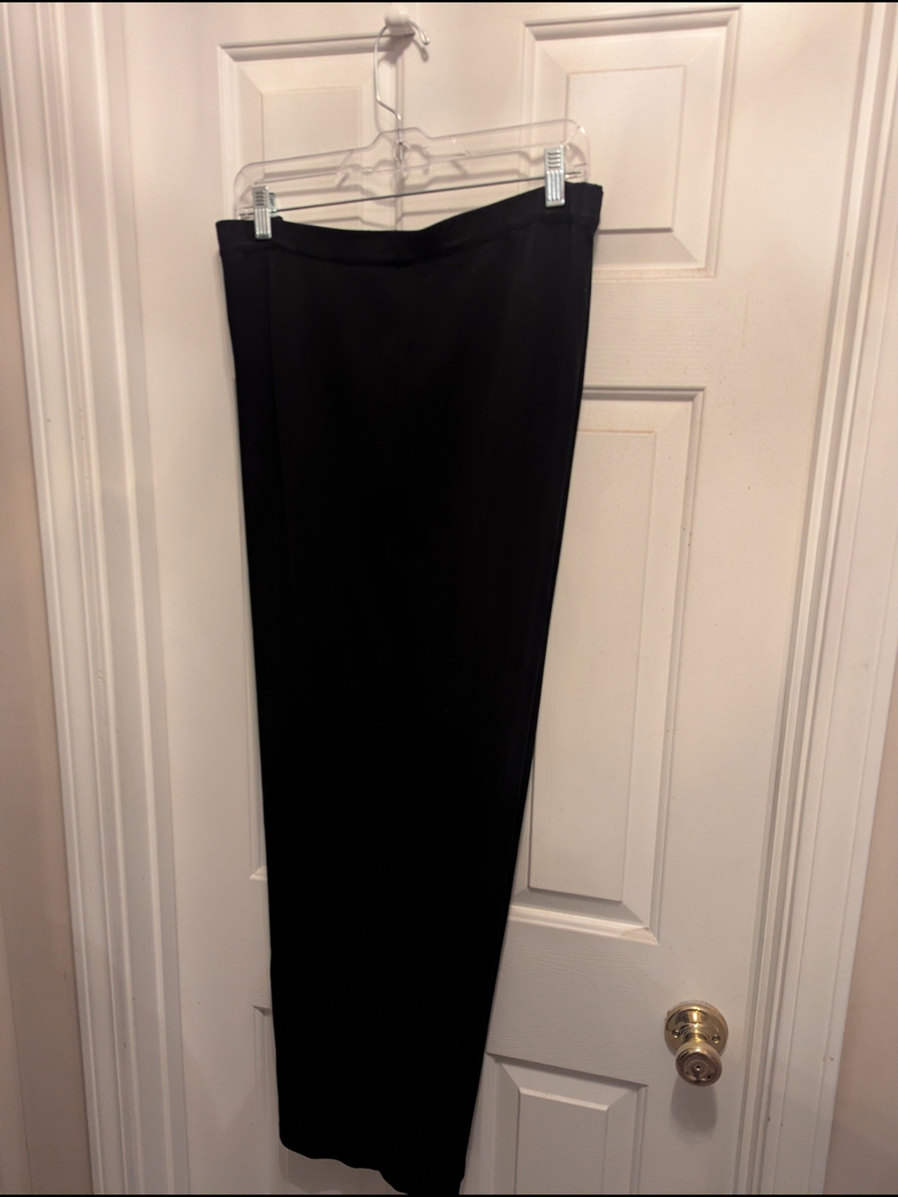 Ming Wang Black Stretch Straight Leg Slacks With Smooth Finish Size 3x